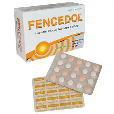 Fencedol Vacopharm - điều trị chấn thương, viêm khớp, đau bụng kinh (Hộp 5 vỉ x 20 viên)
